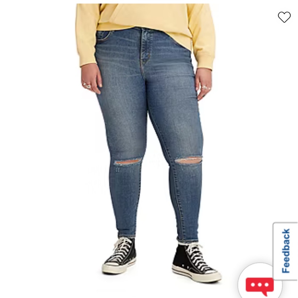 Levi's Women's Plus 720 High-Rise Super Skinny Jeans - Blue